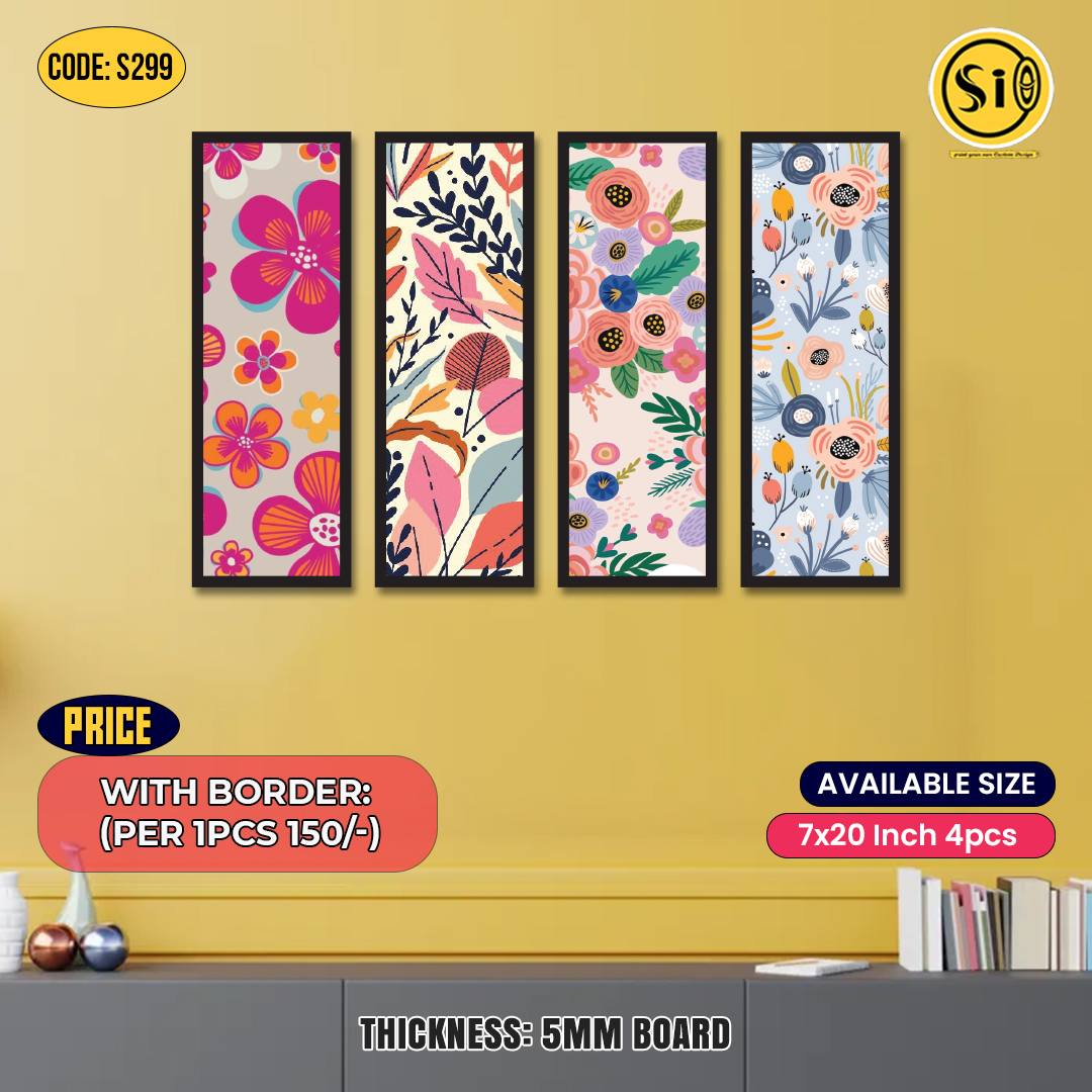 Wall Split Canvas (4 part)-Code299