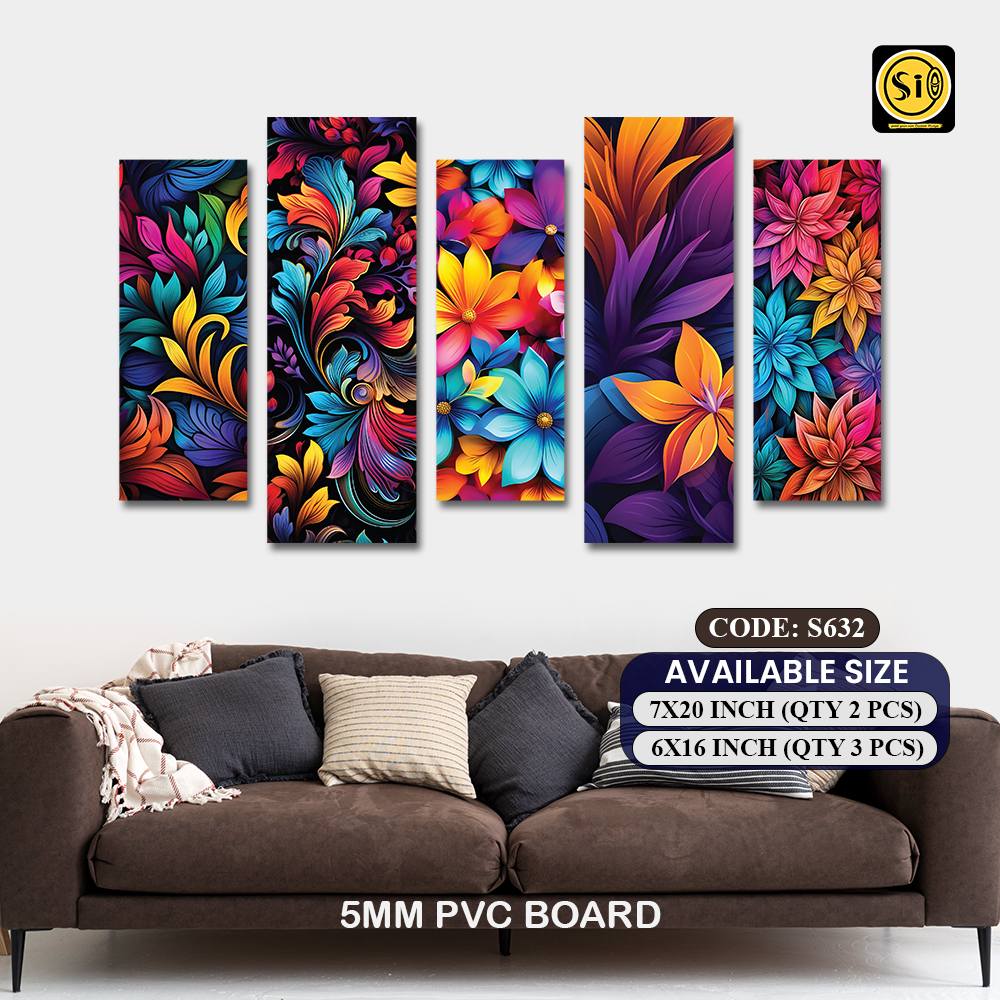 Wall Split Canvas (5 part)-Code632