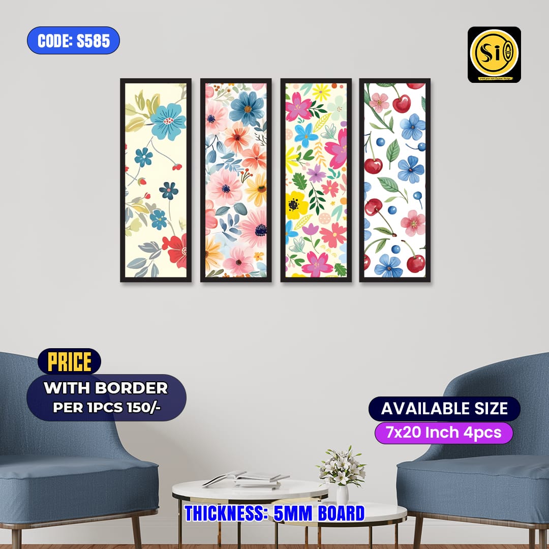 Wall Split Canvas (4 part)-Code S585