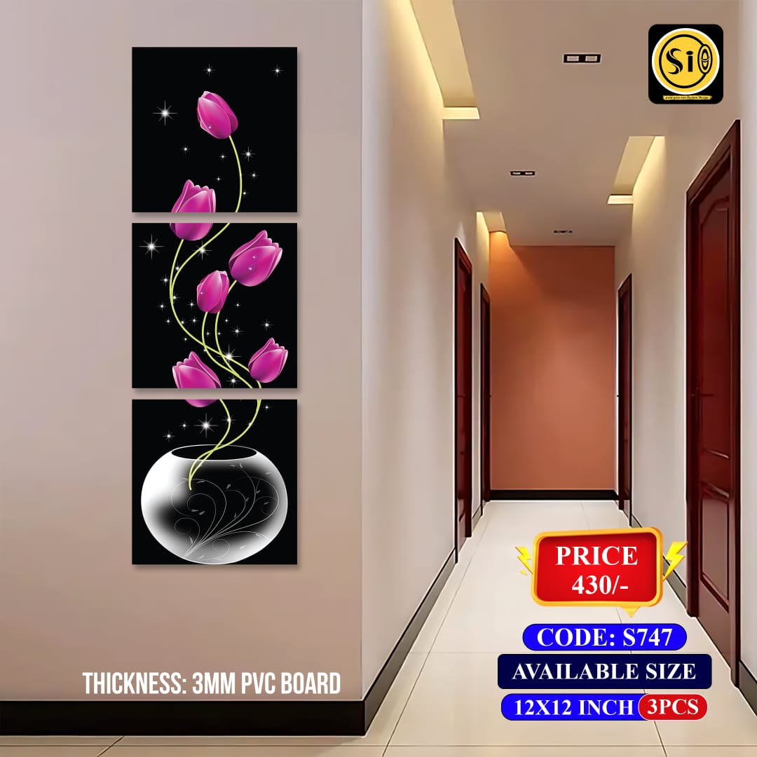 Wall Split Canvas (3 part)-Code S747